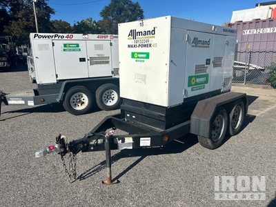 2017 Allmand MP45-8E1 45 kVA Mobile Generator Set