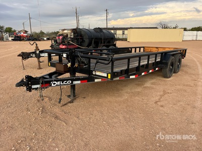 2024 Delco Trailers C520 20 ft T/A Remolque Portamaquinaria