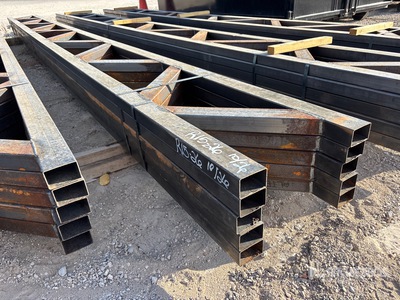 Quantity of (5) 18 in x 20 ft Metal Trusses (Unused)