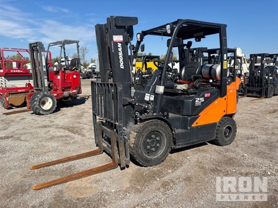2022 (unverified) Doosan G25E-7LP 4600 lb Pneumatic Tire Forklift