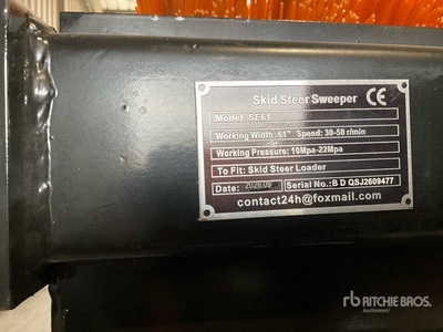 2026 GIYI GY-SE61 61 in Skid Steer Broom (Unused)
