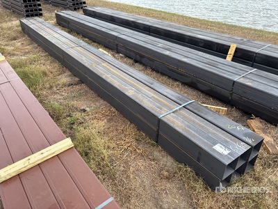 Quantity of (6) 6 in x 6 in x 20 ft Square Tubing Divers (Unused)