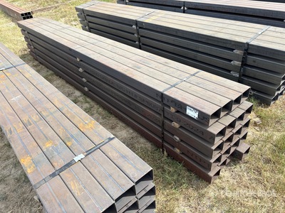 Quantity of (20) 5 in x 4 in x 14ft 2 in Rectangle Tubing (Unused)