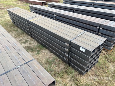 Quantity of (20) 5 in x 4 in x 14 ft 2 in Rectangle Tubing (Unused)