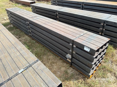 Quantity of (20) 5 in x 4 in x 14 ft 2 in Rectangle Tubing (Unused)