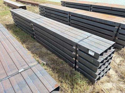Quantity of (20) 5 in x 4 in x 14 ft 2 in Rectangle Tubing (Unused)