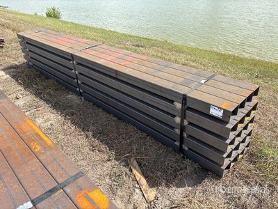 Quantity of (20) 5 in x 4 in x 14 ft 2 in Rectangle Tubing (Unused)