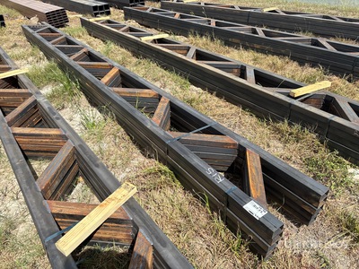 Quantity of (5) 18 in x 20 ft Metal Trusses (Unused)