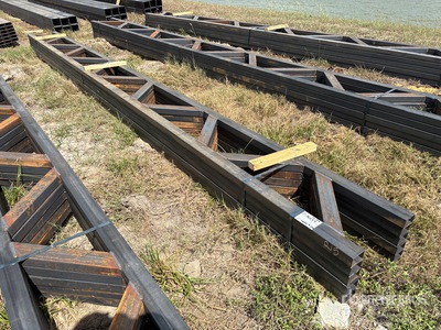 Quantity of (5) 18 in x 20 ft Metal Trusses (Unused)