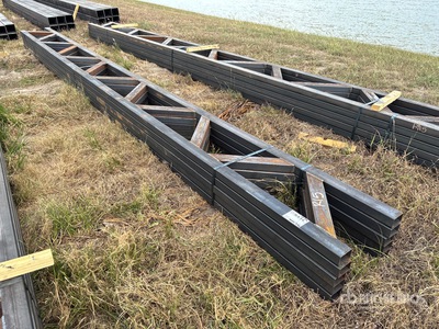 Quantity of (5) 18 in x 20 ft Metal Trusses (Unused)