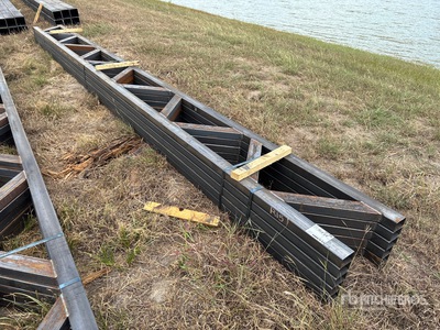 Quantity of (5) 18 in x 20 ft Metal Trusses (Unused)