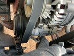 Engine with A/C Compressor
