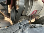 Engine with A/C Compressor