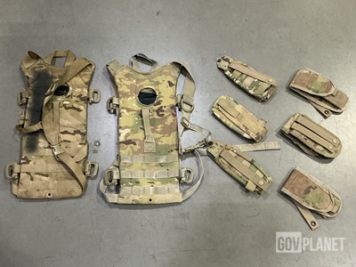 (143) Ammo Pockets, (31) Hydration Carriers, (89) Belts & Assorted Items