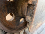 Undercarriage with Left Track Tensioner