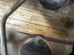 Engine with Emission Label