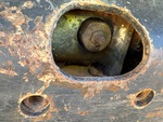 Undercarriage with Left Track Tensioner