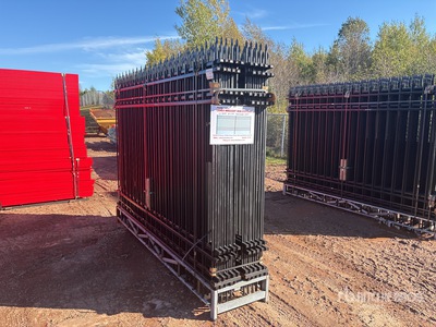 Quantity of (20) 9 ft 3 in x 6 ft 4 in Powder Coated Fencing (Unused)