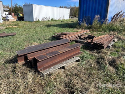 Quantity of 4 ft Steel I-Beams & 6 ft Steel Fence Post