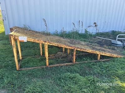 Quantity of (2) 2 ft x 12 ft x 41 in Steel Ramp