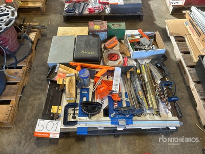Quantity of Clamps, Staples, Blade & Drill Bits