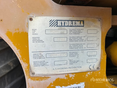 2018 Hydrema 912HM 2500 gal 4x4 عربة مياه