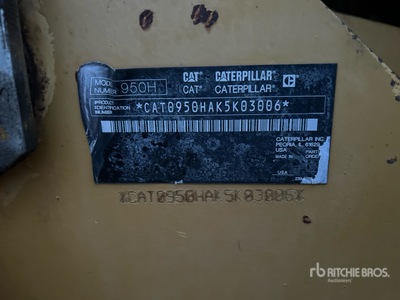 2010 Cat 950H Wheel Loader