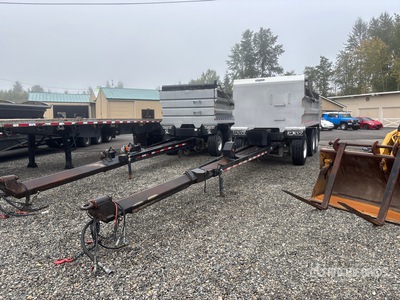 2018 Pioneer Truckweld 15 ft 6 in Tri/A Turntable Pup Dump Trailer