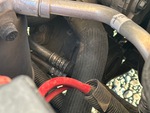 Engine with A/C Compressor