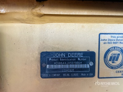 2004 John Deere 644J Wheel Loader