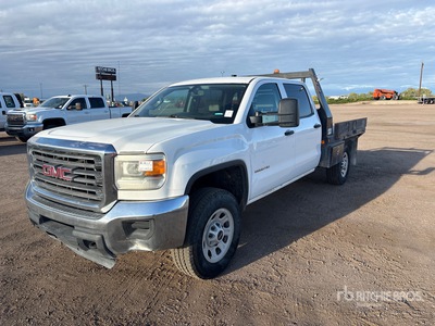 2015 GMC 2500 HD 4x4 Crew Cab Flatbed Truck