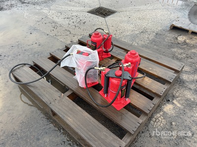 Quantity of (4) 20 Ton Air Lift Hydraulic Bottle Jack
