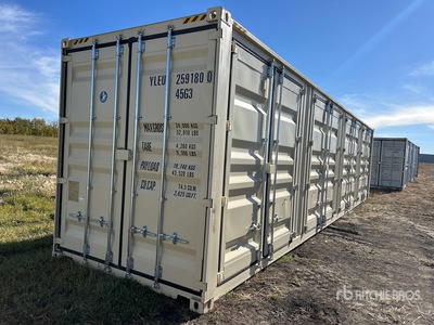 2026 40 ft High Cube Multi-Door Storage Container