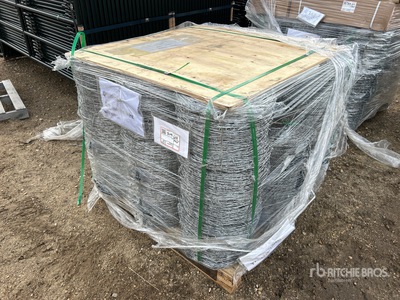 Quantity of (25) 2026 BYT BW04 1320 Ft 4 Barbs Barbed Wire (Unused)