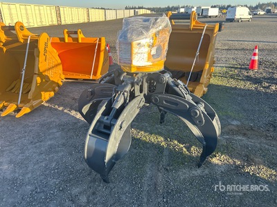 2026 AORLES EOG50 58 in Orange Peel Excavator Grapple - Fits 6 - 9 ton (Unused)