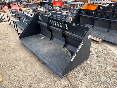 2026 Industrias America S90 90 in Snow Skid Steer Bucket (Unused)