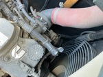 Engine with A/C Compressor