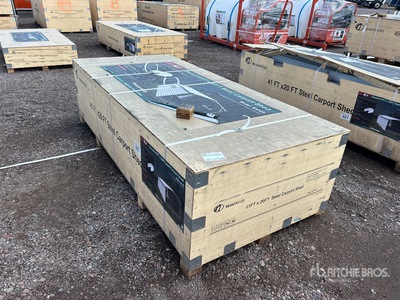 2026 KJ K4120 20 ft x 41 ft Enclosed Carport (Unused)