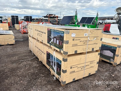 2026 KJ K4230G Triple Garage Metal Storage Schuur (Unused)