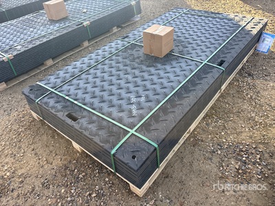Quantity of (12) 2026 SKLP SK-LJB12 94 in x 47 in Polyethylene Ground Protection Mats (Unused)