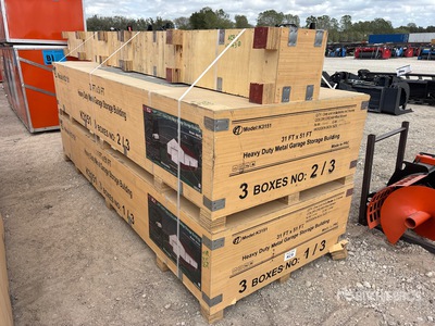 2026 KJ K3151 31 ft x 51 ft Heavy Duty Metal Garage Storage Building (Unused)
