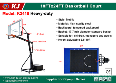 2026 KJ K2418 18 ft x 24 ft Basketball Court Varios, tienda, almacen, consumidor (Unused)