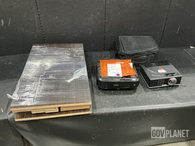 (2) Projectors, (2) Pedestal Assemblies & Assorted Items