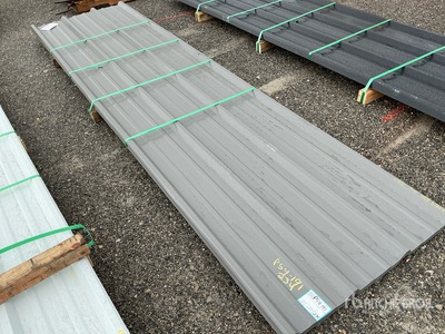 Quantity of 2026 Kit Containers Steel R Panels 12'x3' GREY (Unused)
