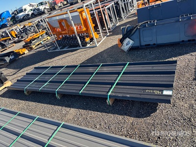 Quantity of 2026 Kit Containers 3 ft x 12 ft Steel R Panels BLACK その他 - 店舗 & 倉庫 (Unused)