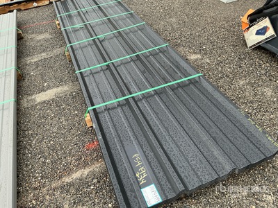 Quantity of 2026 Kit Containers Steel R Panels 12'x3' BLACK (Unused)