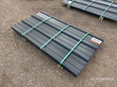 Quantity of 2026 Kit Containers 36 in x 6 ft Steel R Panels (Unused)