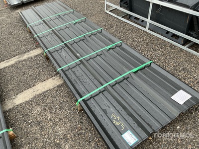 Quantity of 2026 Kit Containers Steel R Panels 12'x3' BLACK (Unused)