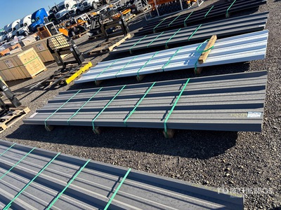 Quantity of 2026 Kit Containers 3 ft x 12 ft Steel R Panels GREY その他 - 店舗 & 倉庫 (Unused)