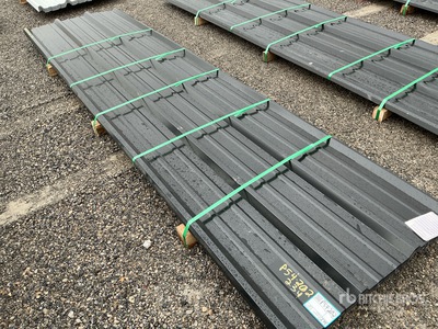 Quantity of 2026 Kit Containers Steel R Panels 12'x3' BLACK (Unused)